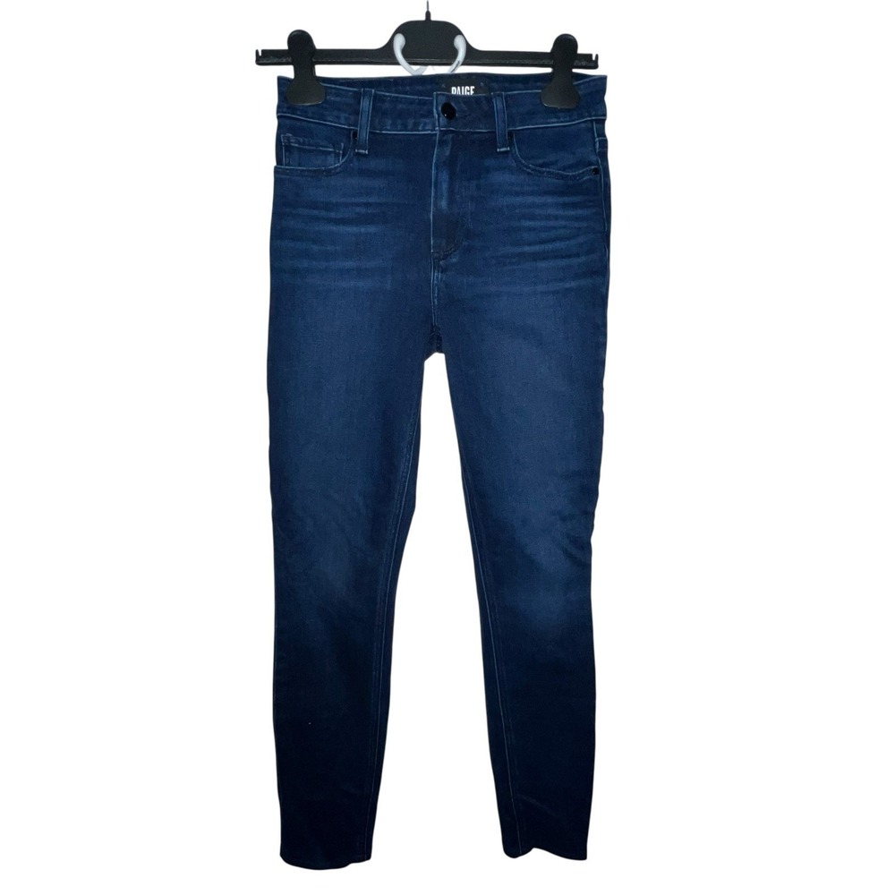 Paige Hoxton Ultra Skinny Jeans Womens Size 26 Stretch Dark Wash Blue Mid Rise